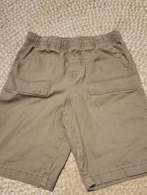 jumping beans Olive/Taupe Elastic-Waist Kids Shorts